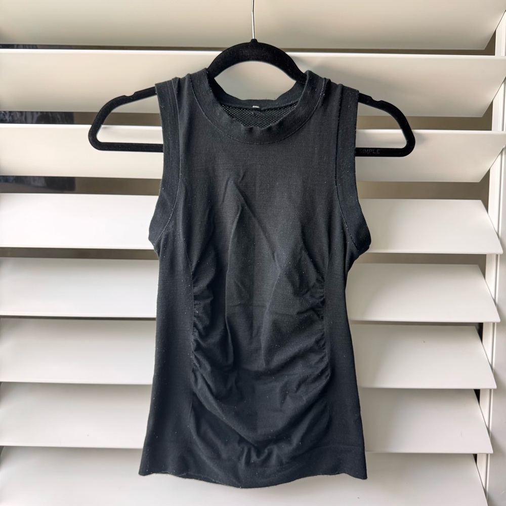 Athleta forest hill merino wool black Tank Top